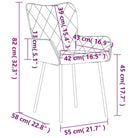 Eetkamerstoelen met elegant design en comfortabel stof - Eetkamerstoelen