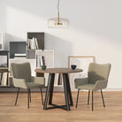 Eetkamerstoelen met elegant fluweel voor een stijlvolle uitstraling - Lichtgrijs / 2 - Eetkamerstoelen
