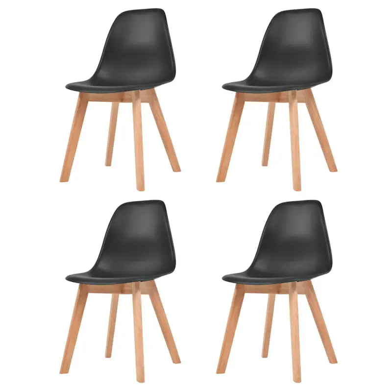 Eetkamerstoelen met elegant ontwerp en levering bevat erg eenvoudig - Zwart / 4 - Eetkamerstoelen