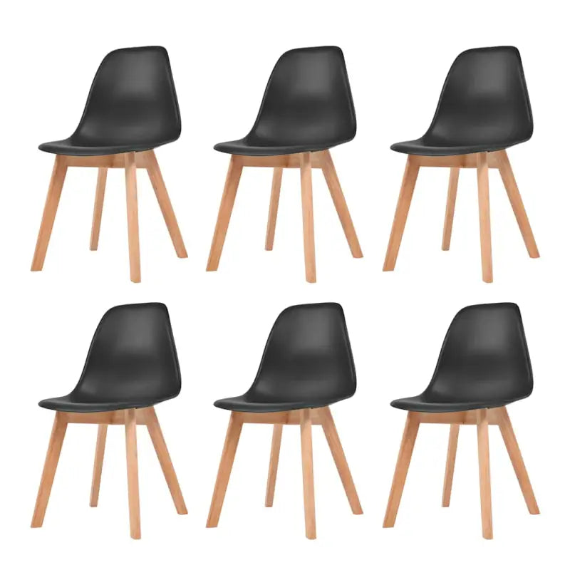 Eetkamerstoelen met elegant ontwerp en levering bevat erg eenvoudig - Zwart / 6 - Eetkamerstoelen