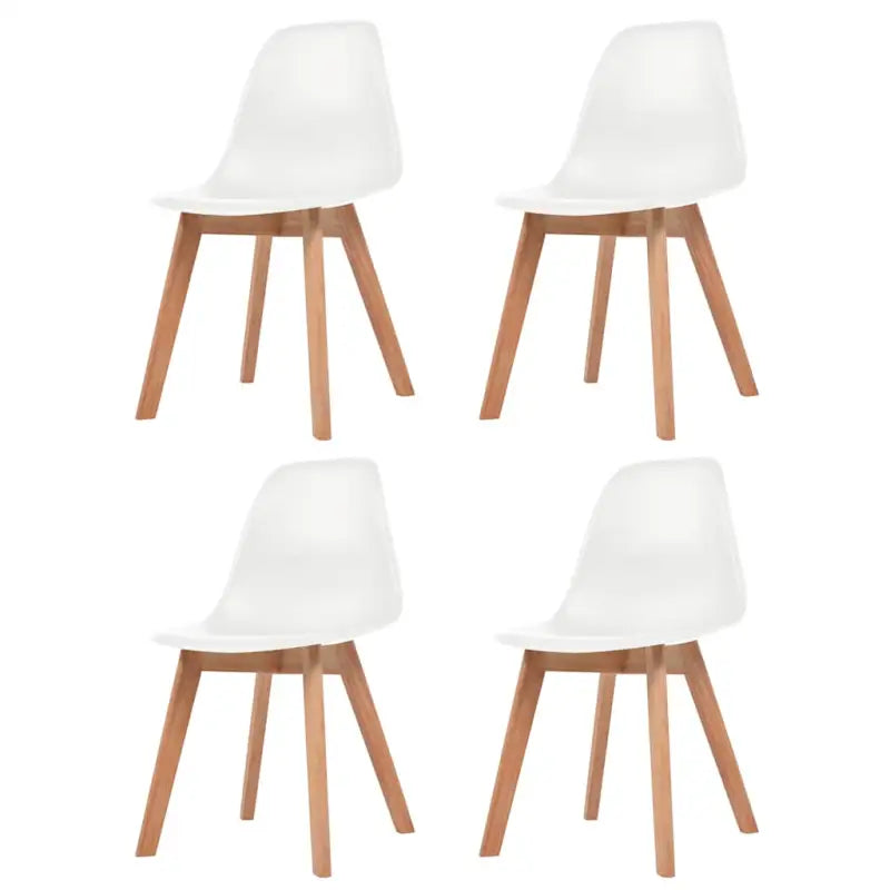 Eetkamerstoelen met elegant ontwerp en levering bevat erg eenvoudig - Wit / 4 - Eetkamerstoelen