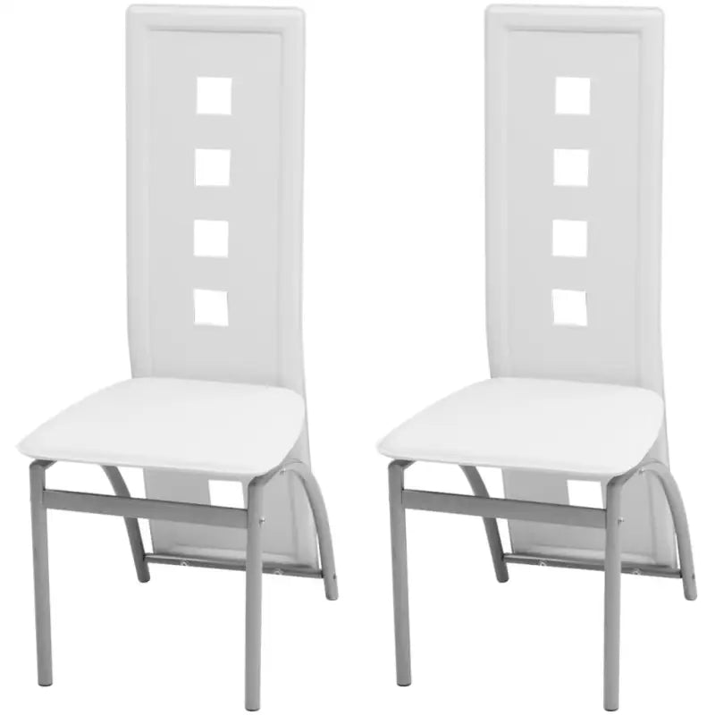 Eetkamerstoelen met ergonomisch ontwerp levering bevat stijlvolle en tijdloze look - Wit / 2 - Eetkamerstoelen