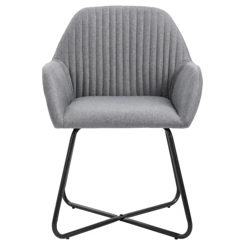 Eetkamerstoelen met gepoedercoat stalen poten en comfortabele stof - Eetkamerstoelen