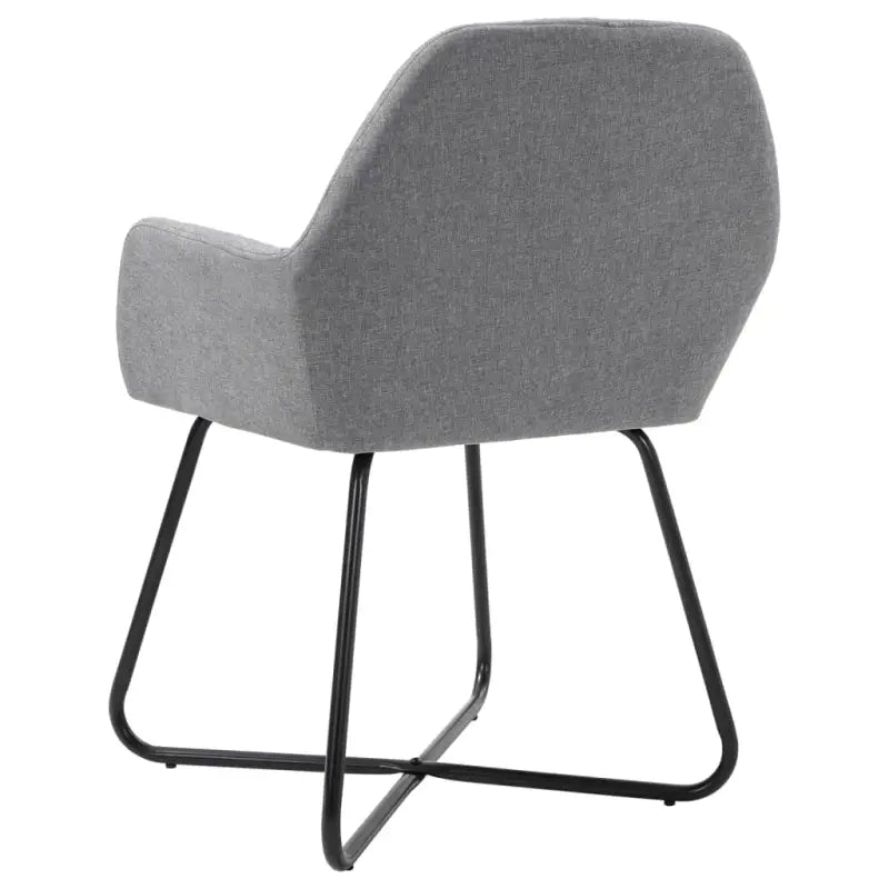 Eetkamerstoelen met gepoedercoat stalen poten en comfortabele stof - Eetkamerstoelen