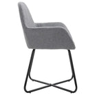 Eetkamerstoelen met gepoedercoat stalen poten en comfortabele stof - Eetkamerstoelen