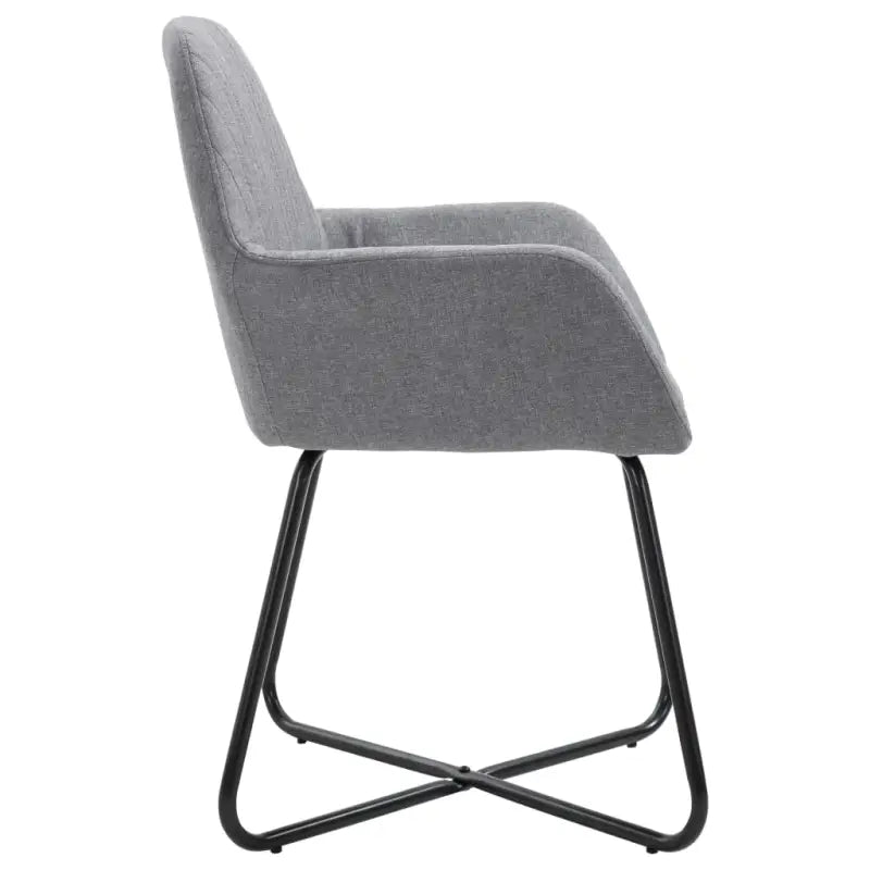 Eetkamerstoelen met gepoedercoat stalen poten en comfortabele stof - Eetkamerstoelen