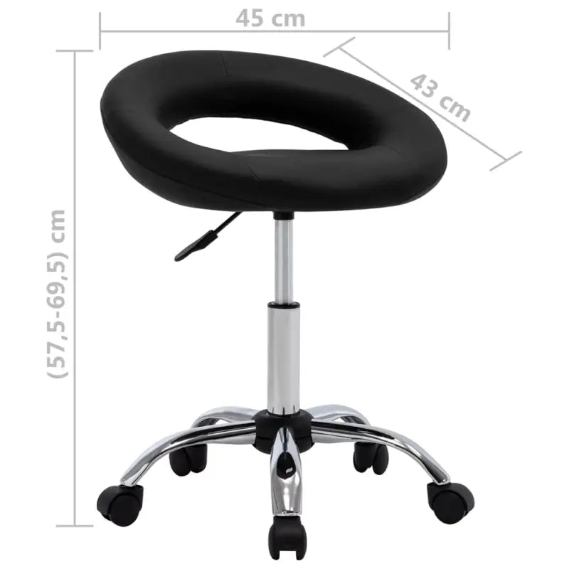 Eetkamerstoelen met graden draaibaar en verchroomd staal design - Eetkamerstoelen