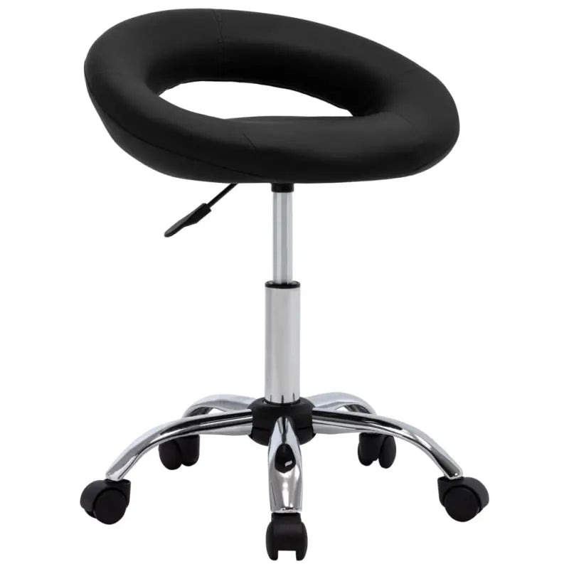 Eetkamerstoelen met graden draaibaar en verchroomd staal design - Eetkamerstoelen