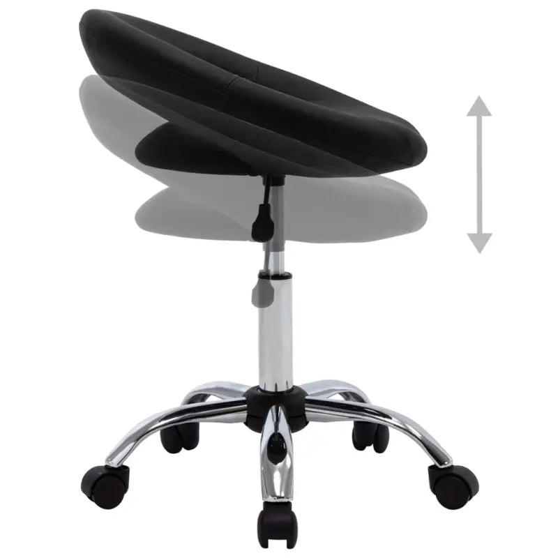 Eetkamerstoelen met graden draaibaar en verchroomd staal design - Eetkamerstoelen