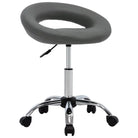 Eetkamerstoelen met graden draaibaar en verchroomd staal design - Grijs / 1 - Eetkamerstoelen
