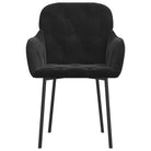 Eetkamerstoelen met hoogte armleuning en elegant fluweel design - Eetkamerstoelen