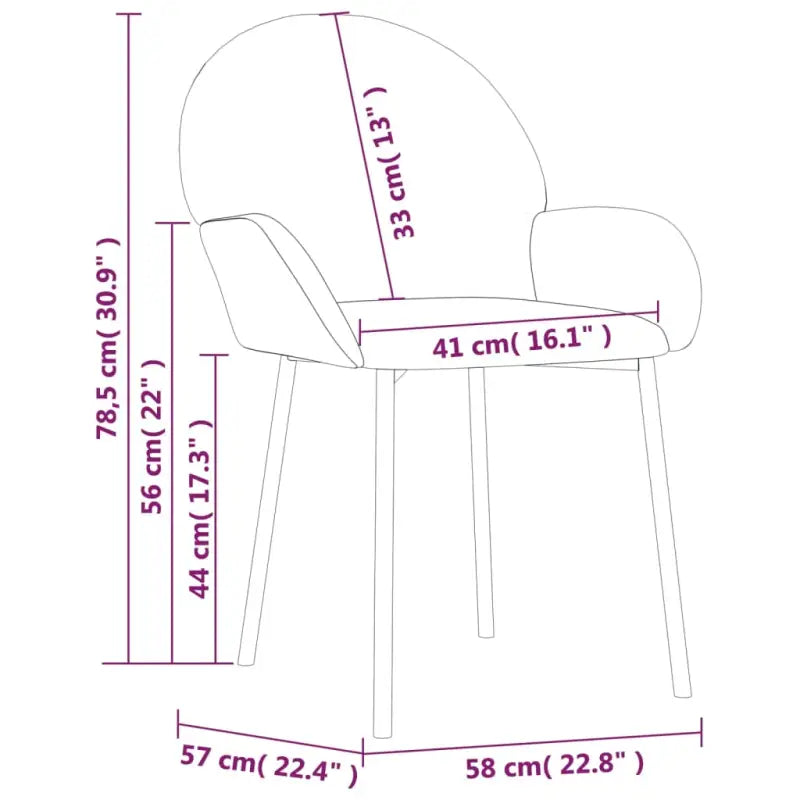 Eetkamerstoelen met hoogte armleuning en luxe fluweel design - Eetkamerstoelen