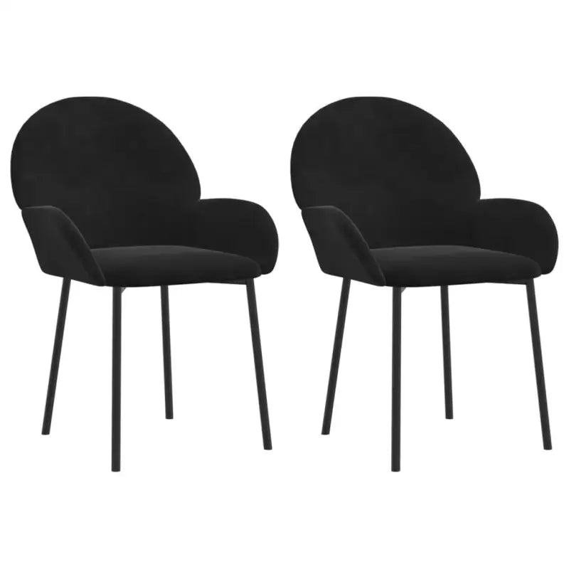 Eetkamerstoelen met hoogte armleuning en luxe fluweel design - Eetkamerstoelen