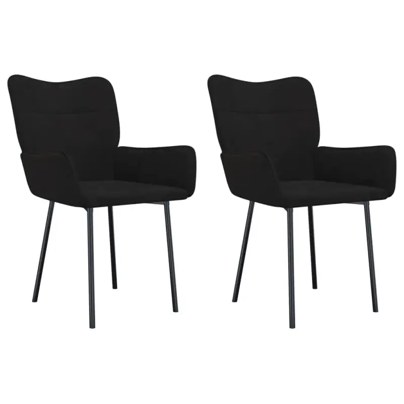 Eetkamerstoelen met hoogte armleuningen en elegant fluweel design - Eetkamerstoelen