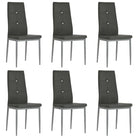 Eetkamerstoelen met houten frame en stalen poten inclusief levering - Grijs / 6 - Eetkamerstoelen