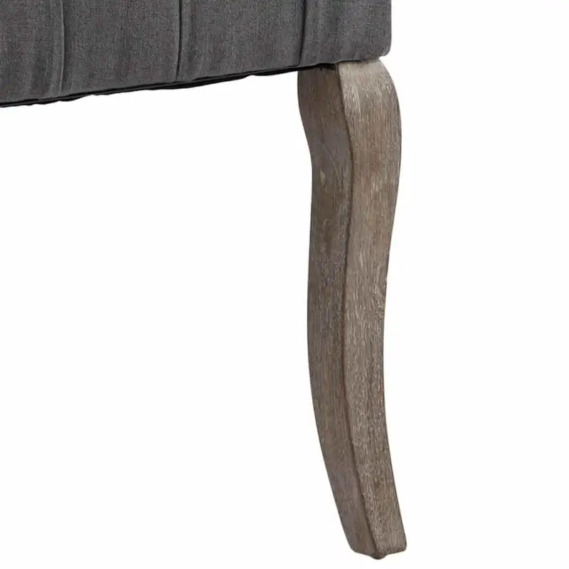 Eetkamerstoelen met knopontwerp in linnen-look stof levering bevat - Eetkamerstoelen