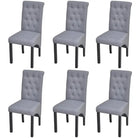 Eetkamerstoelen met levering bevat zachte bekleding en tijdloos design - Lichtgrijs / 6 - Eetkamerstoelen
