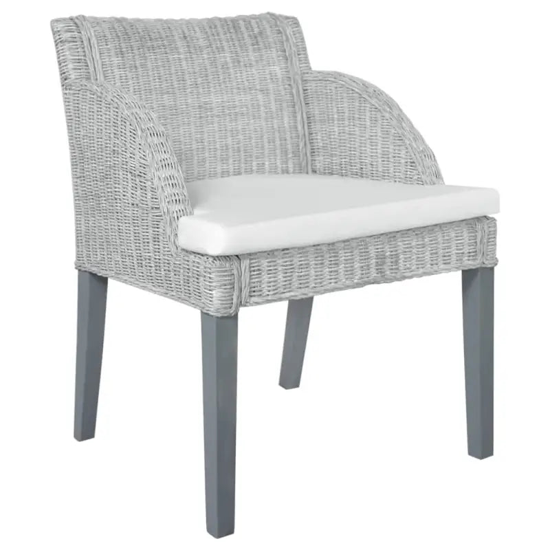 Eetkamerstoelen met natuurlijk rattan en massief mangohout voor een elegant ontwerp - Eetkamerstoelen