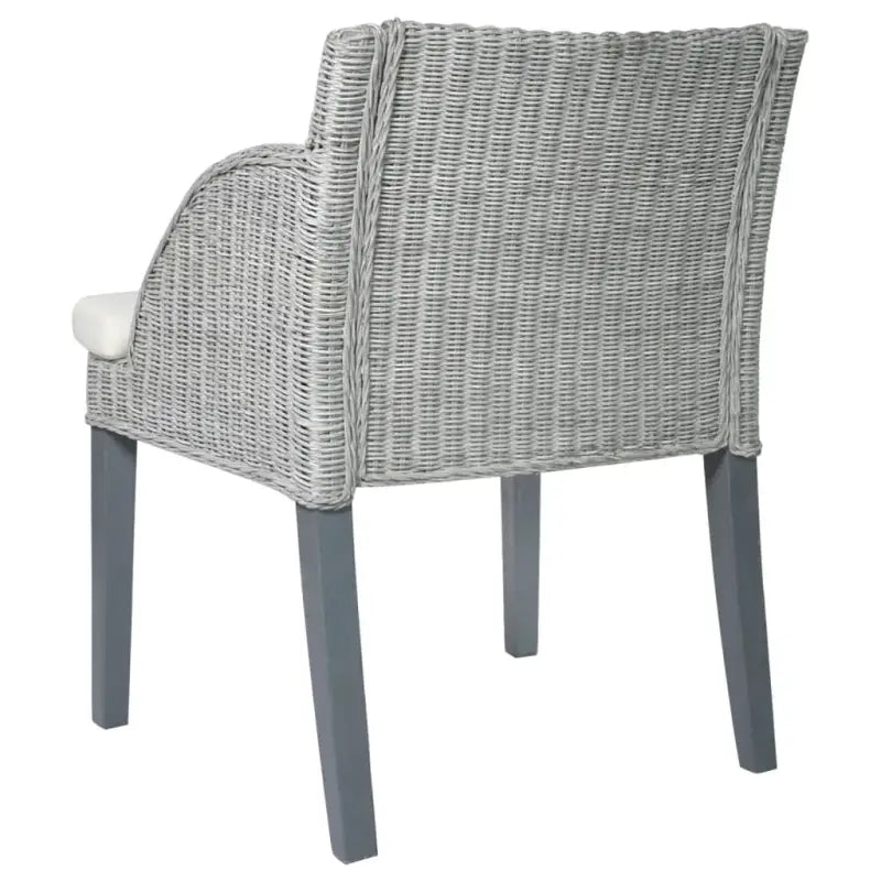 Eetkamerstoelen met natuurlijk rattan en massief mangohout voor een elegant ontwerp - Eetkamerstoelen