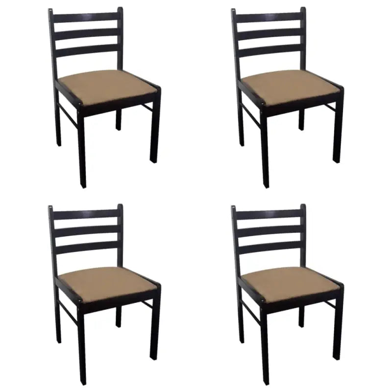 Eetkamerstoelen met rustieke charme van massief rubberwood levering bevat - Eetkamerstoelen