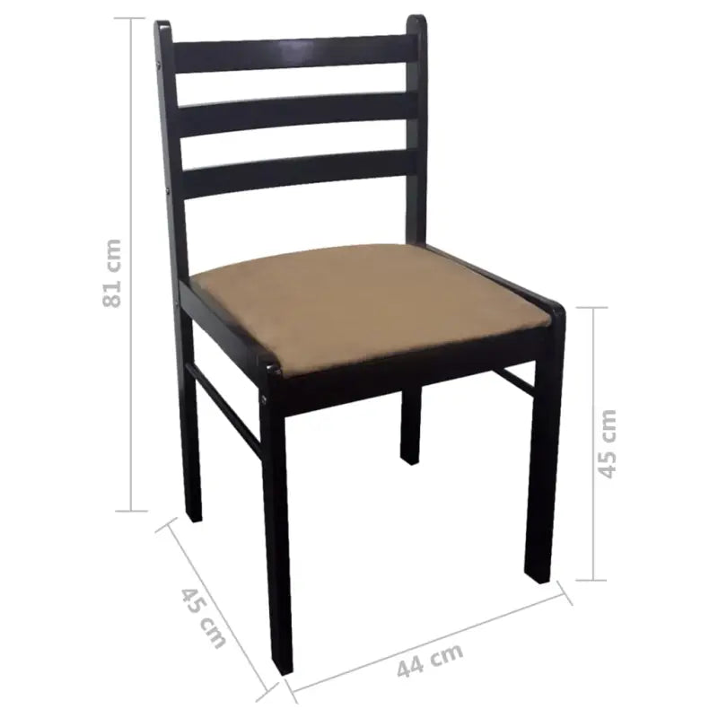 Eetkamerstoelen met rustieke charme van massief rubberwood levering bevat - Eetkamerstoelen