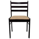 Eetkamerstoelen met rustieke charme van massief rubberwood levering bevat - Eetkamerstoelen