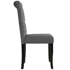 Eetkamerstoelen met stoffen bekleding en massief houten frame - Eetkamerstoelen