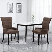 Eetkamerstoelen met zachte bekleding levering bevat een elegant design - Eetkamerstoelen