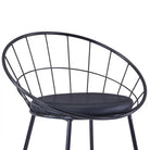 Eetkamerstoelen set met gepoedercoat staal levering bevat - Eetkamerstoelen