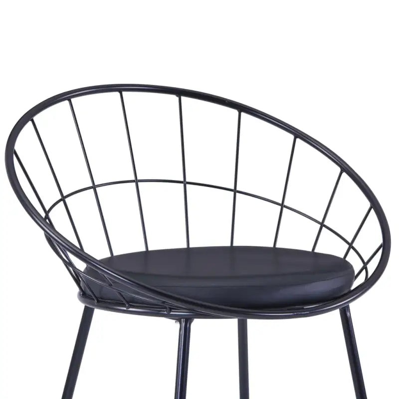 Eetkamerstoelen set met gepoedercoat staal levering bevat - Eetkamerstoelen