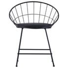 Eetkamerstoelen set met gepoedercoat staal levering bevat - Eetkamerstoelen