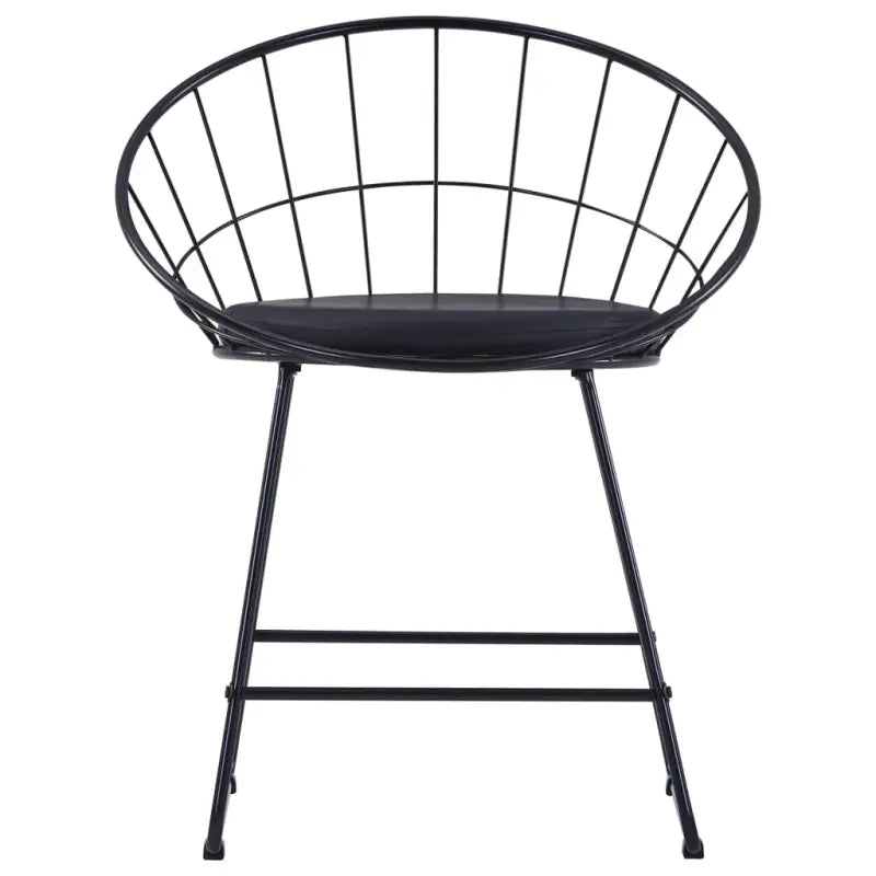 Eetkamerstoelen set met gepoedercoat staal levering bevat - Eetkamerstoelen