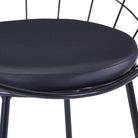 Eetkamerstoelen set met gepoedercoat staal levering bevat - Eetkamerstoelen