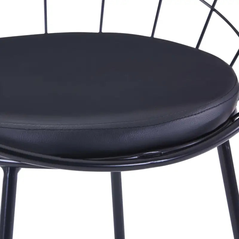 Eetkamerstoelen set met gepoedercoat staal levering bevat - Eetkamerstoelen