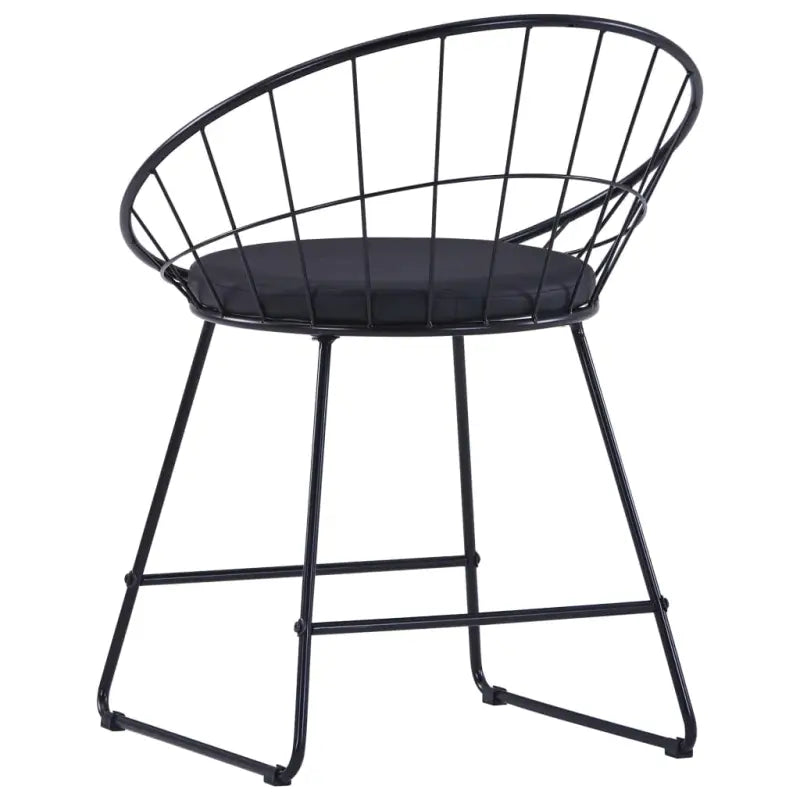 Eetkamerstoelen set met gepoedercoat staal levering bevat - Eetkamerstoelen