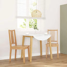 Eetkamerstoelen set met levering bevat en massief houten constructie - Naturel / 2 - Eetkamerstoelen