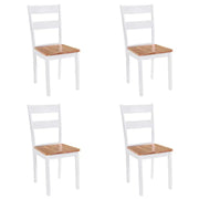 Eetkamerstoelen set van 4 met levering bevat in rubberwood klassiek ontwerp - 4 - Eetkamerstoelen