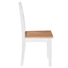 Eetkamerstoelen set van 4 met levering bevat in rubberwood klassiek ontwerp - 4 - Eetkamerstoelen