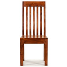 Eetkamerstoelen set van 4 met massief acaciahout en uniek design - Eetkamerstoelen