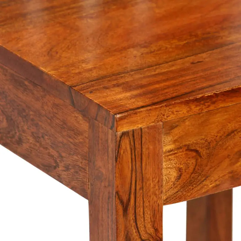 Eetkamerstoelen set van 4 met massief acaciahout en uniek design - Eetkamerstoelen