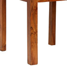 Eetkamerstoelen set van 4 met massief acaciahout en uniek design - Eetkamerstoelen
