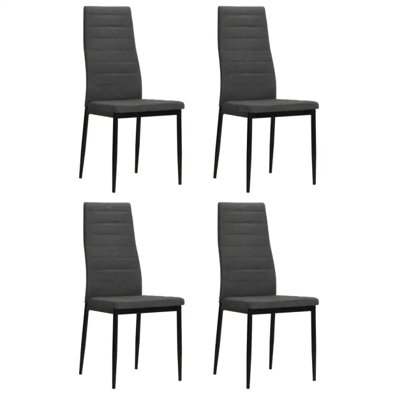 Eetkamerstoelen Set van 6 levering bevat eigentijds en duurzaam ontwerp - Donkergrijs / 4 - Eetkamerstoelen