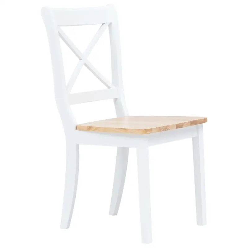 Eetkamerstoelen set van massief rubberwood levering bevat - Eetkamerstoelen