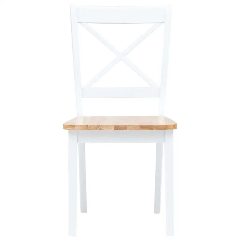 Eetkamerstoelen set van massief rubberwood levering bevat - Eetkamerstoelen