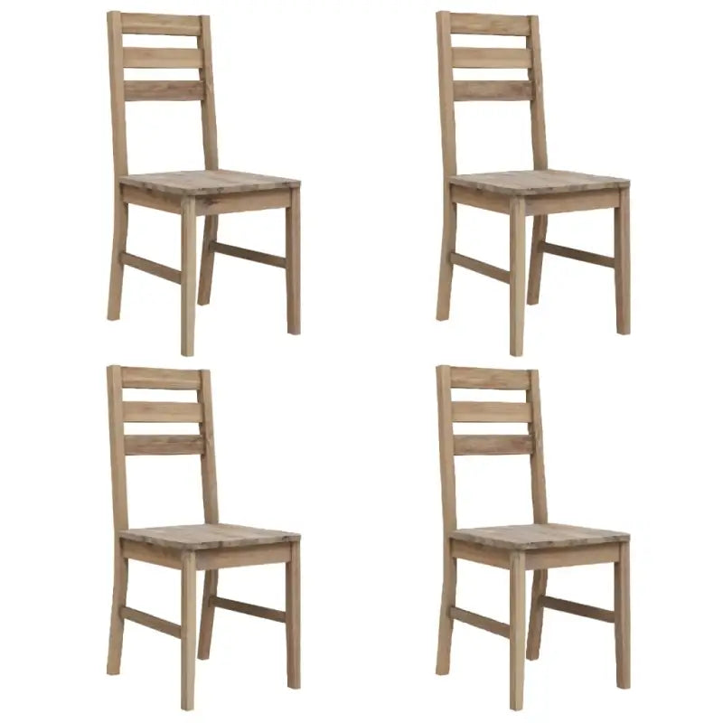Eetkamerstoelen van massief acaciahout met levering bevat - Eetkamerstoelen