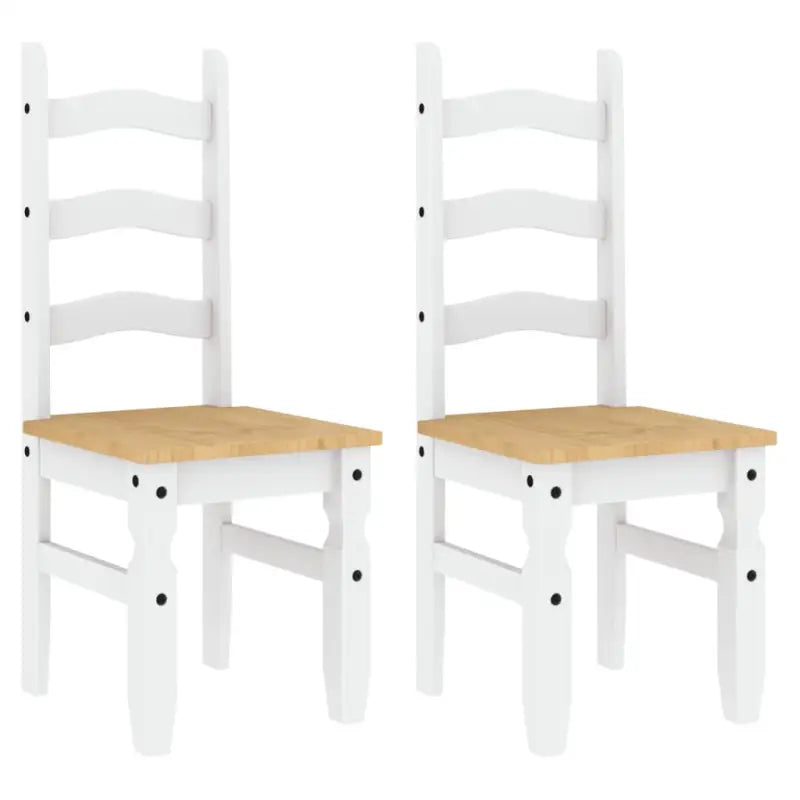 Eetkamerstoelen van massief grenenhout Eenvoudig schoon en tijdloos - Eetkamerstoelen