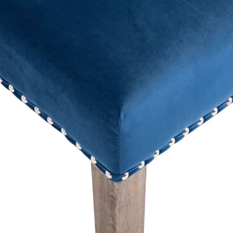 Eetkamerstoelen van massief rubberwood met zacht fluwelen bekleding - Eetkamerstoelen