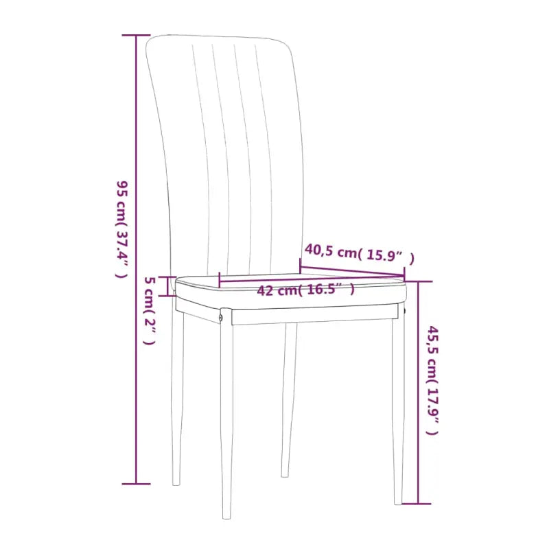 Eetkamerstoelen van zacht fluweel met elegant ontwerp - Eetkamerstoelen