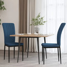 Eetkamerstoelen van zacht fluweel met elegant ontwerp - Blauw / 2 - Eetkamerstoelen