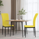 Eetkamerstoelen van zacht fluweel met elegant ontwerp - Geel / 2 - Eetkamerstoelen